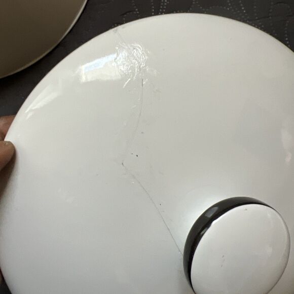 CorningWare StoneWare Casserole Dish w/Lid White Round 4pc Set Serverware READ - Picture 4 of 15